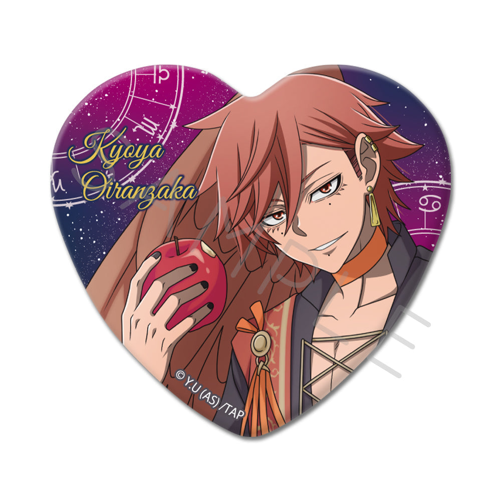 TVアニメ「桃源暗鬼」第4弾 ハート型缶バッジ CE (花魁坂京夜)