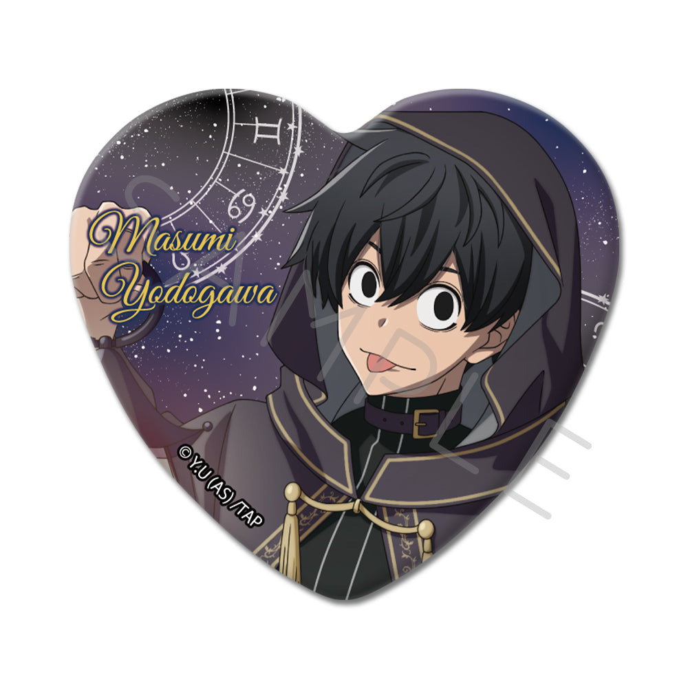 TVアニメ「桃源暗鬼」第4弾 ハート型缶バッジ CF (淀川真澄)