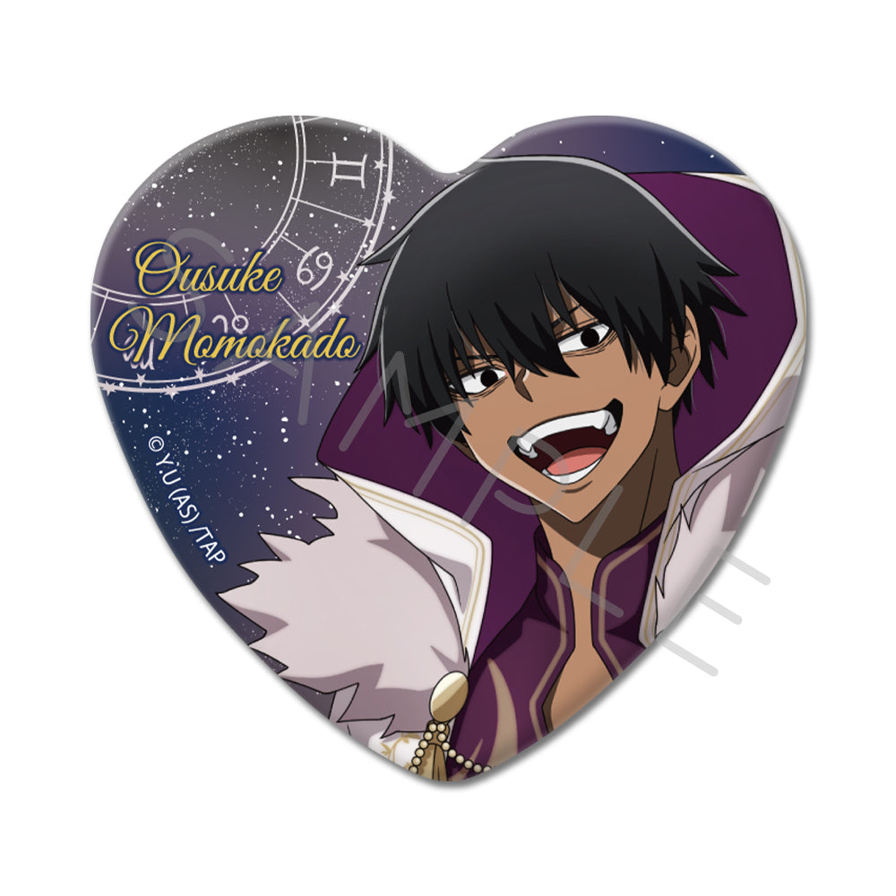 TVアニメ「桃源暗鬼」第4弾 ハート型缶バッジ CI(桃角桜介)