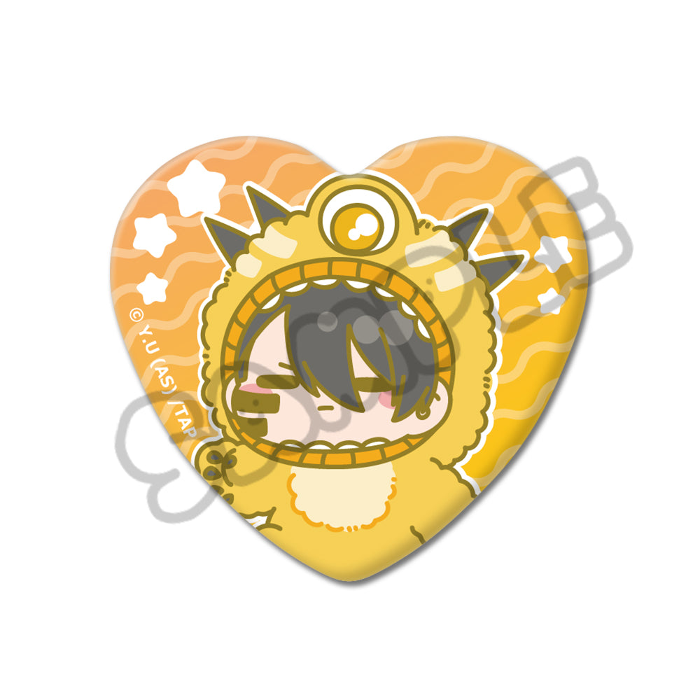 TVアニメ「桃源暗鬼」第3弾 ハート型缶バッジ M-SB (無陀野無人)|TV TVアニメ「桃源暗鬼」第3弾 ハート型缶バッジ M-SB (無陀野無人)|TV