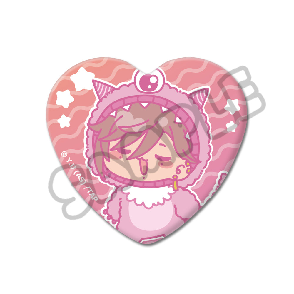 TVアニメ「桃源暗鬼」第3弾 ハート型缶バッジ M-SF (花魁坂京夜)｜TV