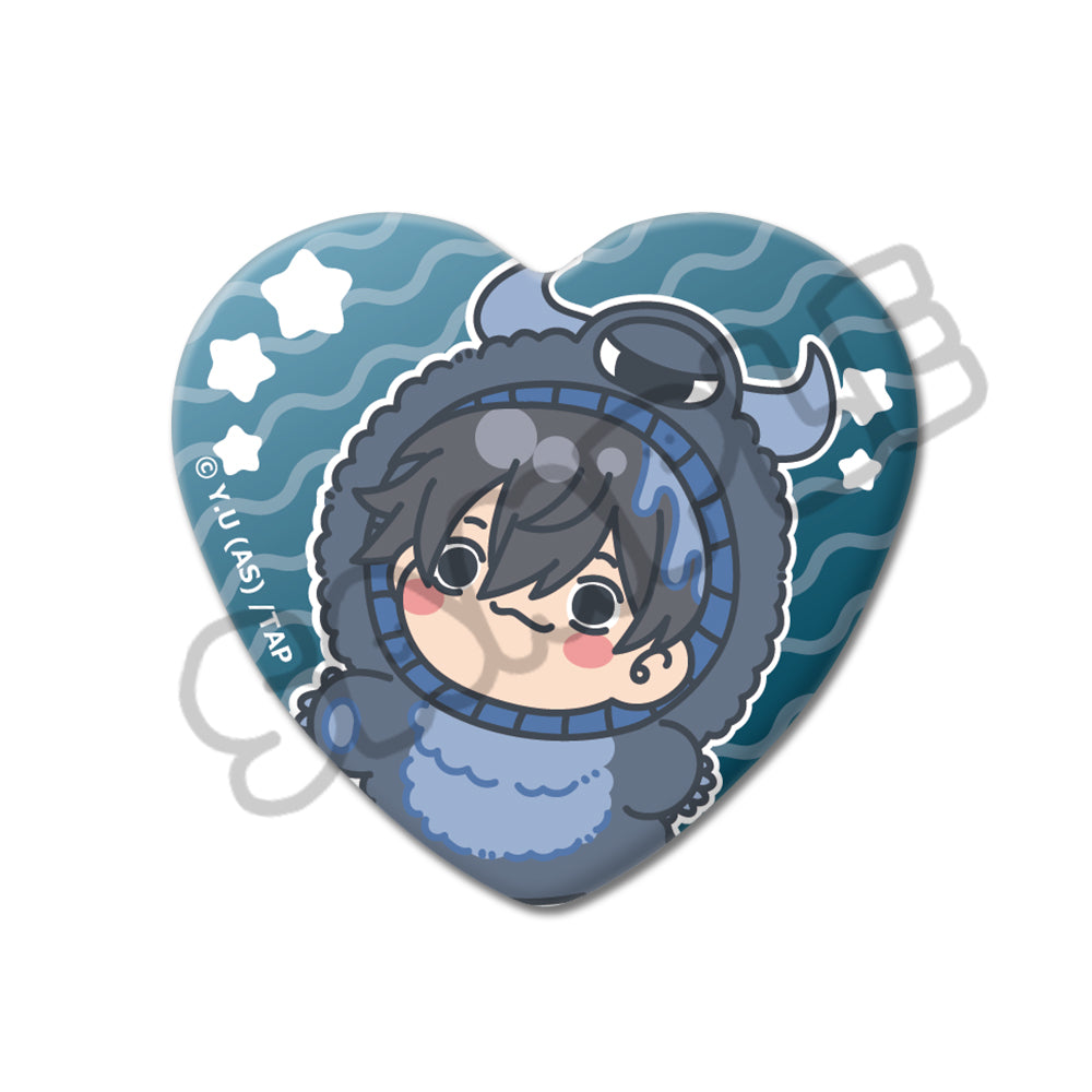 TVアニメ「桃源暗鬼」第3弾 ハート型缶バッジ M-SG (淀川真澄)|TV TVアニメ「桃源暗鬼」第3弾 ハート型缶バッジ M-SG (淀川真澄)|TV