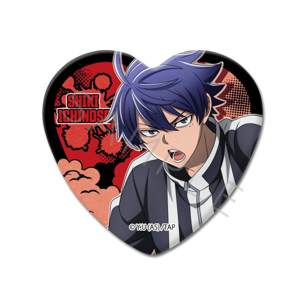 TVアニメ「桃源暗鬼」第1弾 ハート型缶バッジ YA (一ノ瀬四季)