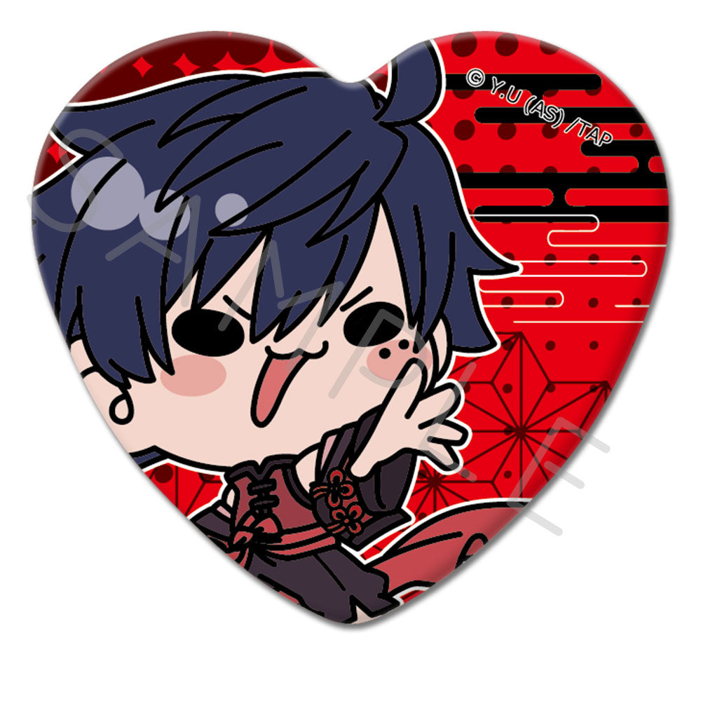 TVアニメ「桃源暗鬼」第2弾 ハート型缶バッジ M-NA (一ノ瀬四季)