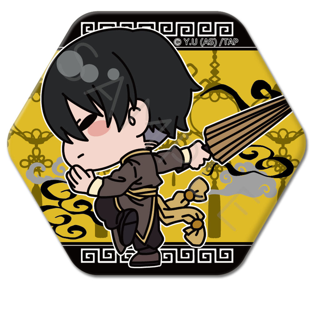 TVアニメ「桃源暗鬼」第2弾 六角形缶バッジ M-NB (無陀野無人)