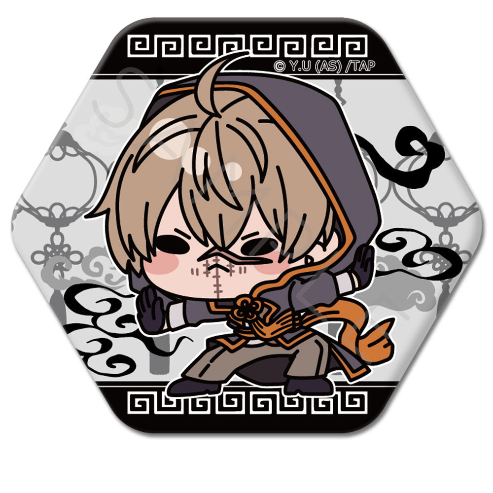 TVアニメ「桃源暗鬼」第2弾 六角形缶バッジ M-NC (皇后崎 迅)