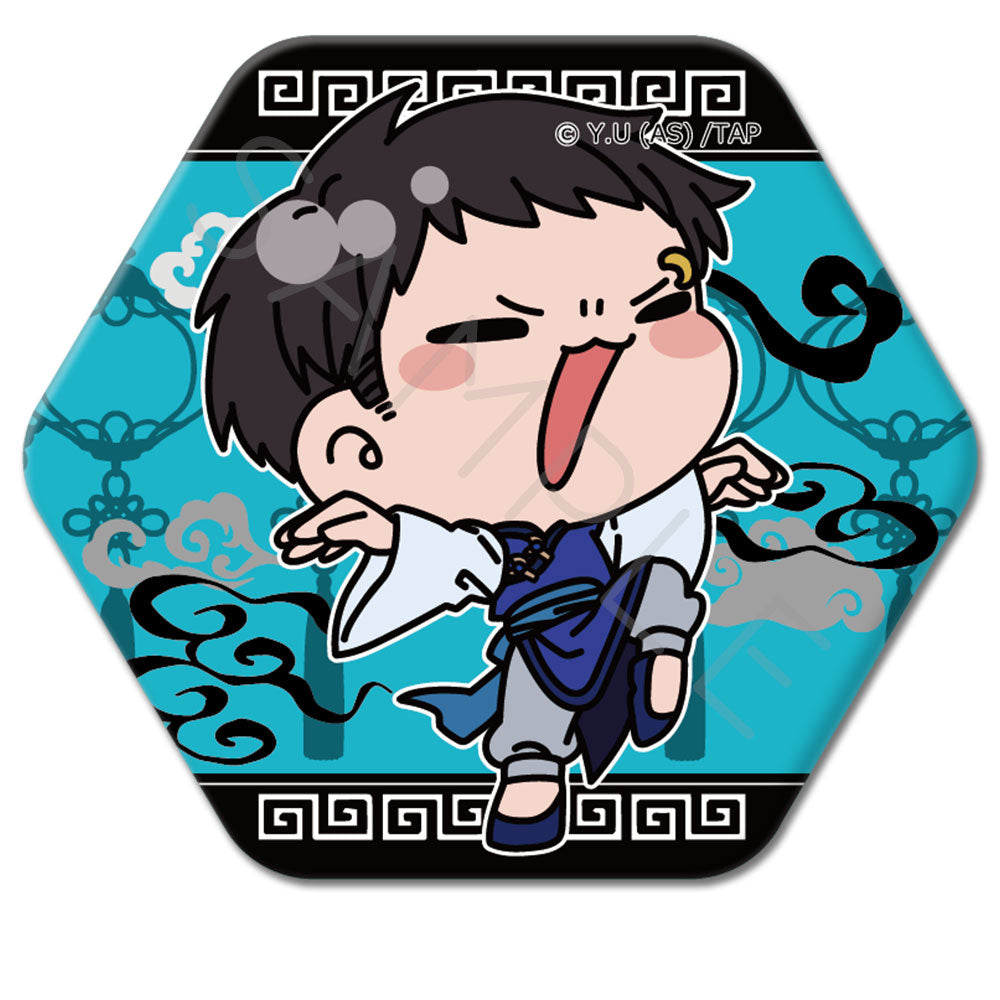 TVアニメ「桃源暗鬼」第2弾 六角形缶バッジ M-ND (矢颪 碇)