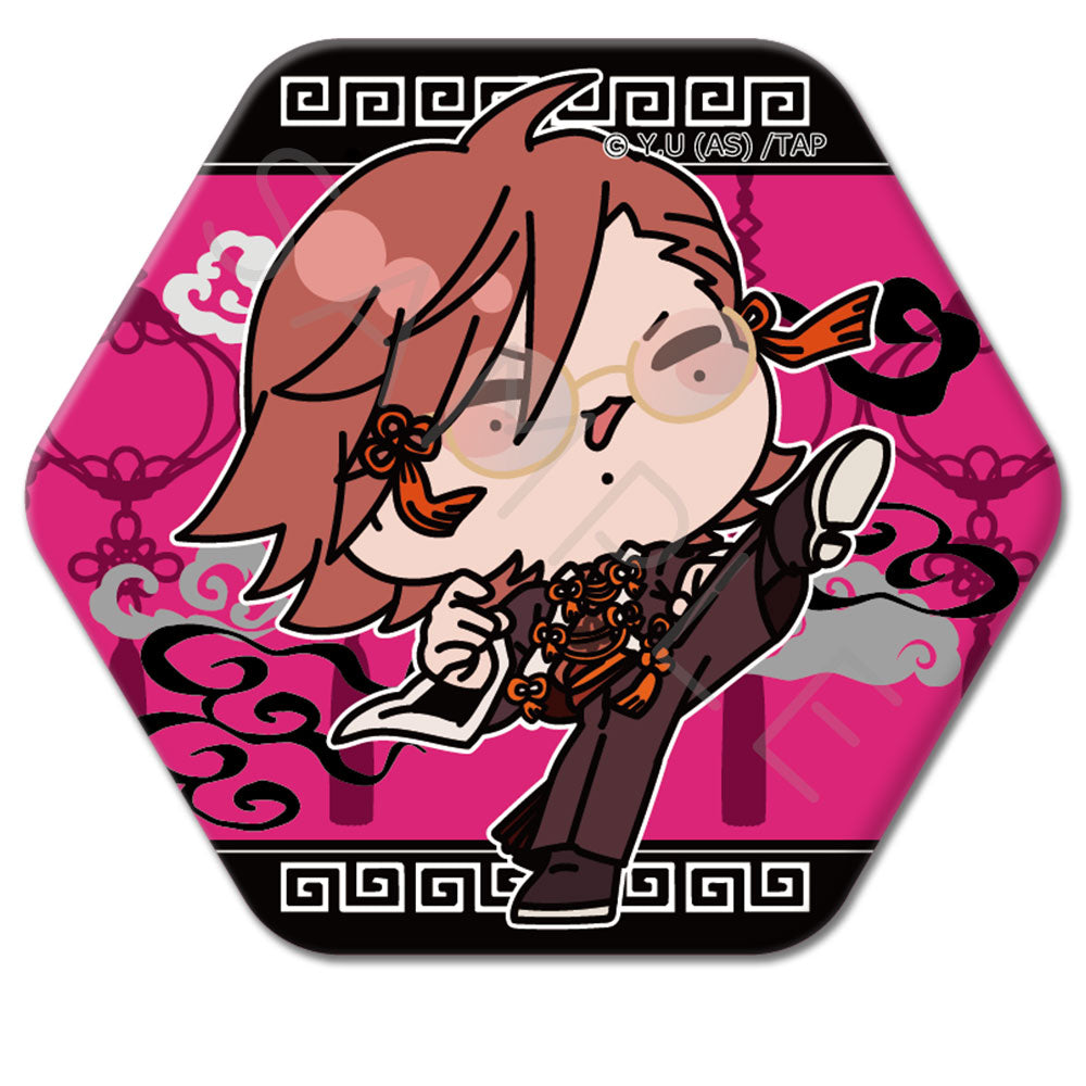 TVアニメ「桃源暗鬼」第2弾 六角形缶バッジ M-NE (花魁坂京夜)