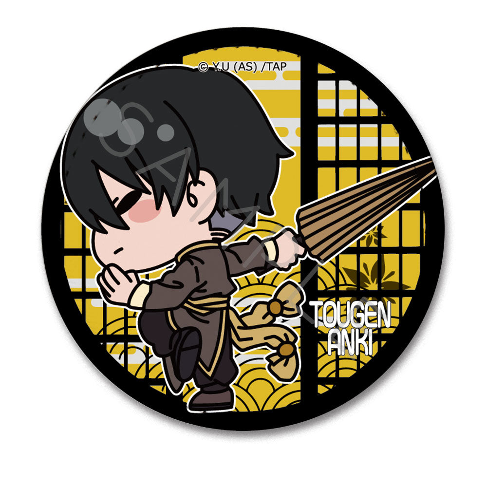 TVアニメ「桃源暗鬼」第2弾 レザーバッジ(丸形) M-NB (無陀野無人)