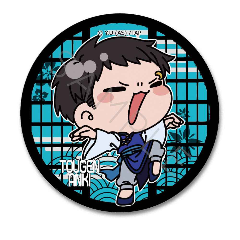 TVアニメ「桃源暗鬼」第2弾 レザーバッジ(丸形) M-ND (矢颪 碇)