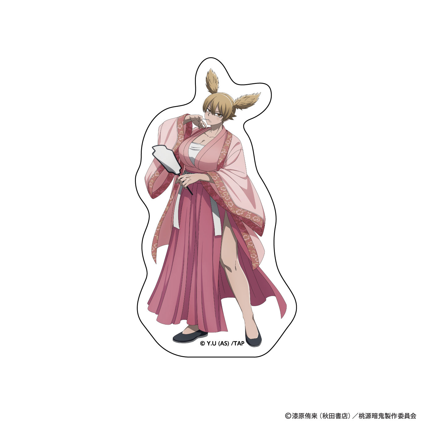 桃源暗鬼 ダイカットステッカー(漢服/桃草 蓬)