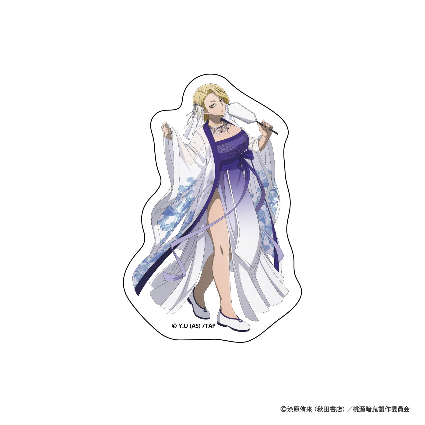 桃源暗鬼 ダイカットステッカー(漢服/漣 水鶏)