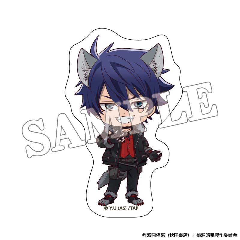 桃源暗鬼 ダイカットステッカー 人狼デフォルメ (一ノ瀬四季)