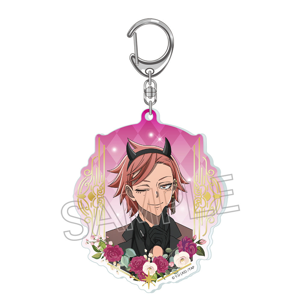 天使と悪魔　箔押しアクリルキーホルダー　花魁坂京夜