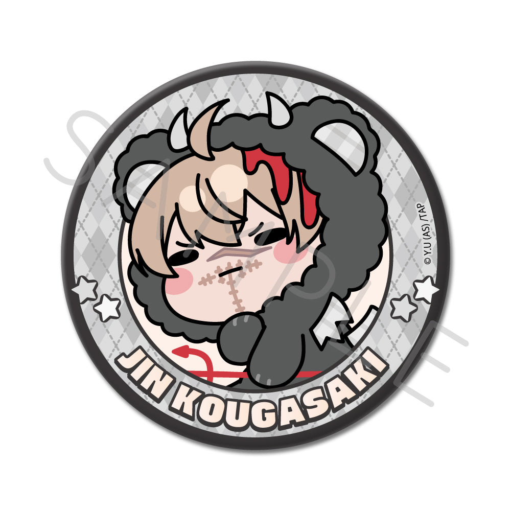 皇后崎迅 ホログラム缶バッジ vol.5 メイド 20個 皇后崎 迅(JIN KOUGASAKI)｜桃源暗鬼グッズ｜TVアニメ『桃源暗鬼』公式