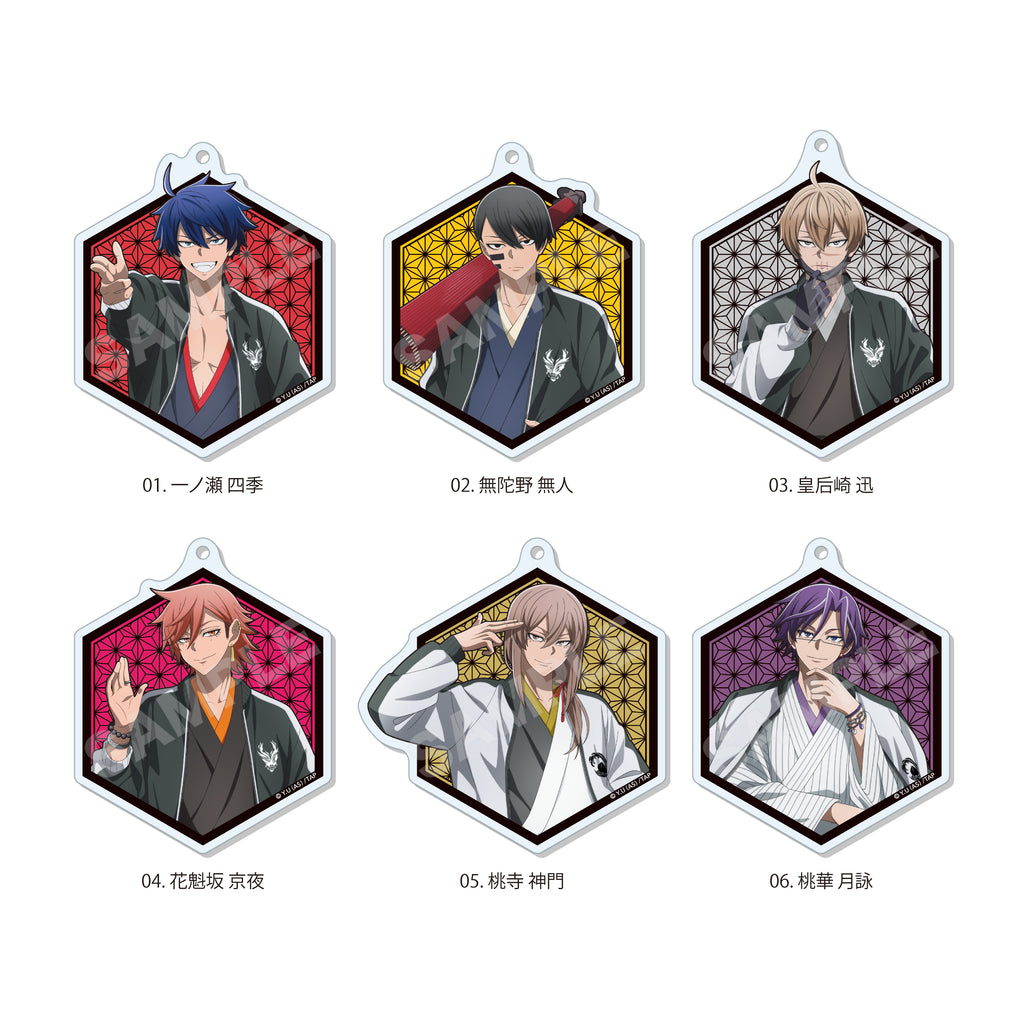 【桃源暗鬼】スカジャン×着物ver. アクリルキーホルダー /01 全6種（セット）