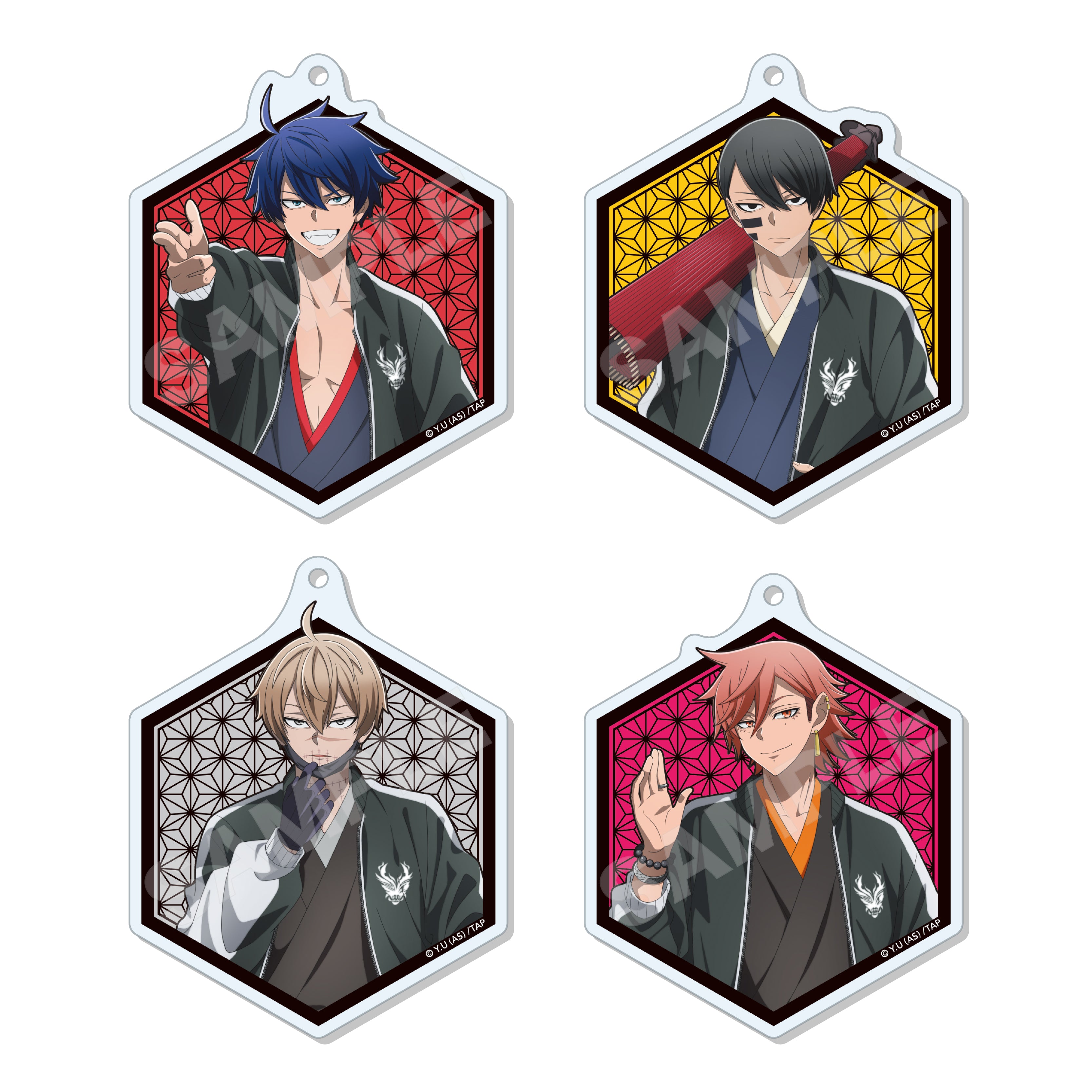 桃源暗鬼】スカジャン×着物ver. アクリルキーホルダー /01 全6種