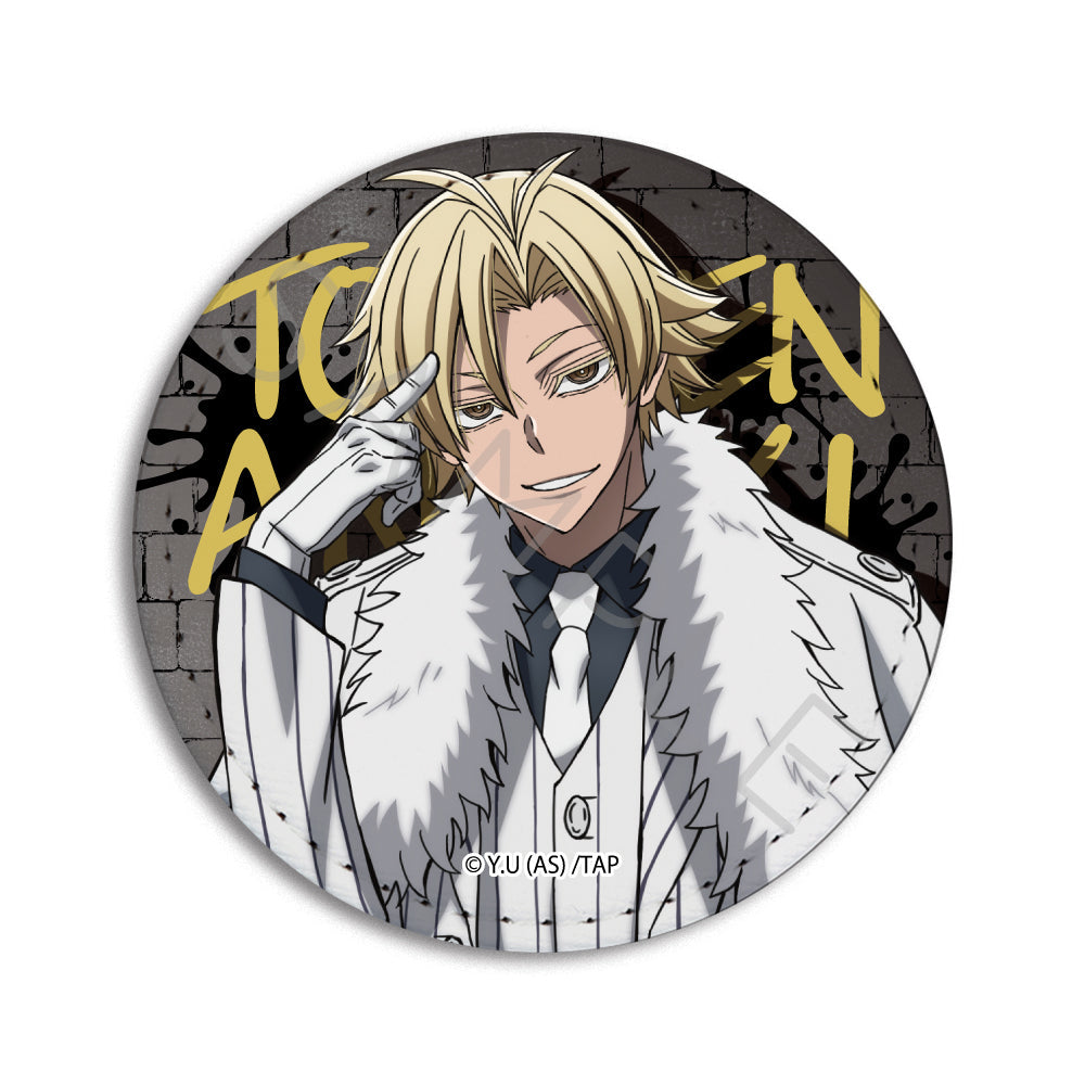 TVアニメ「桃源暗鬼」第1弾 レザーバッジ(丸形) YJ (桃宮唾切)