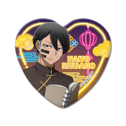 TVアニメ「桃源暗鬼」第2弾 ハート型缶バッジ （全8種トレーディング）（BOX）