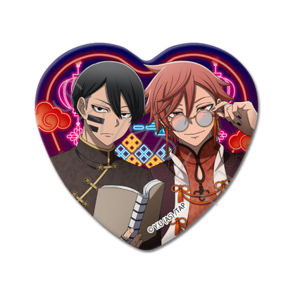 TVアニメ「桃源暗鬼」第2弾 ハート型缶バッジ （全8種トレーディング）（BOX）