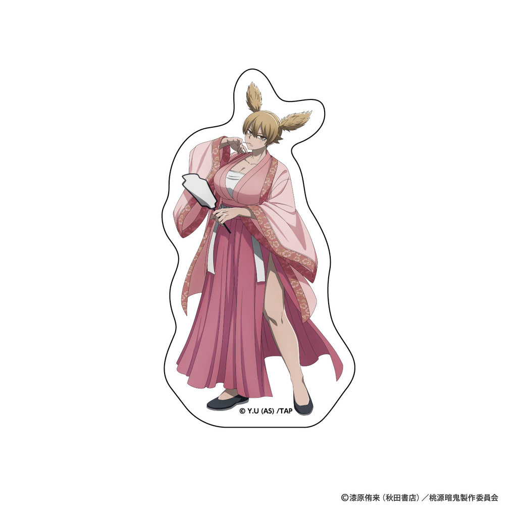 桃源暗鬼　ダイカットステッカー（漢服/桃草 蓬）