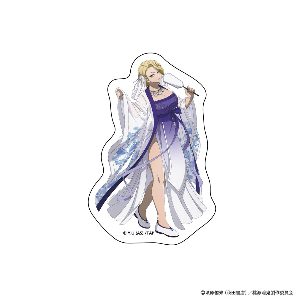 桃源暗鬼　ダイカットステッカー（漢服/漣 水鶏）