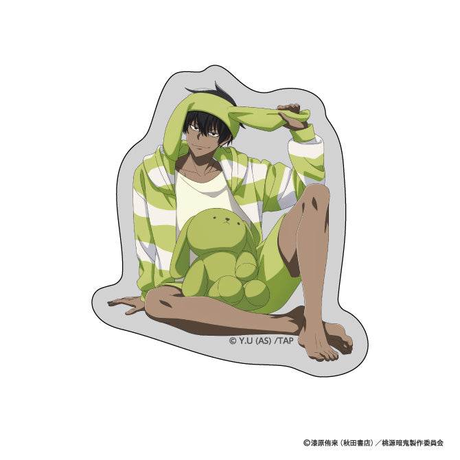 桃源暗鬼　ダイカットステッカー（パジャマ/桃角桜介）